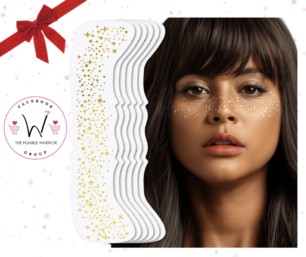 Teenitor Face Glitter Freckles Face Tattoos!